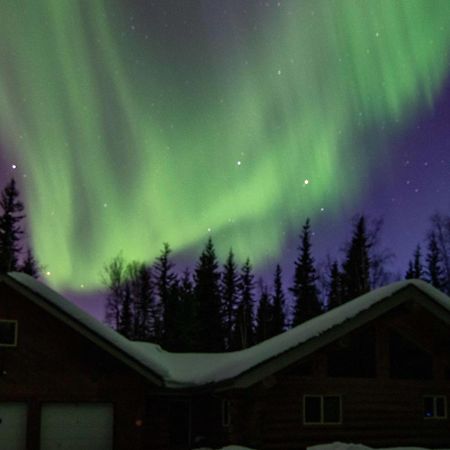 Riverside Log Cabin On-Site Aurora Viewing! North Pole ภายนอก รูปภาพ