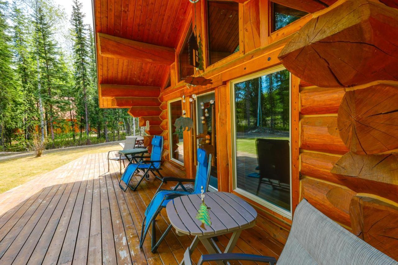 Riverside Log Cabin On-Site Aurora Viewing! North Pole ภายนอก รูปภาพ