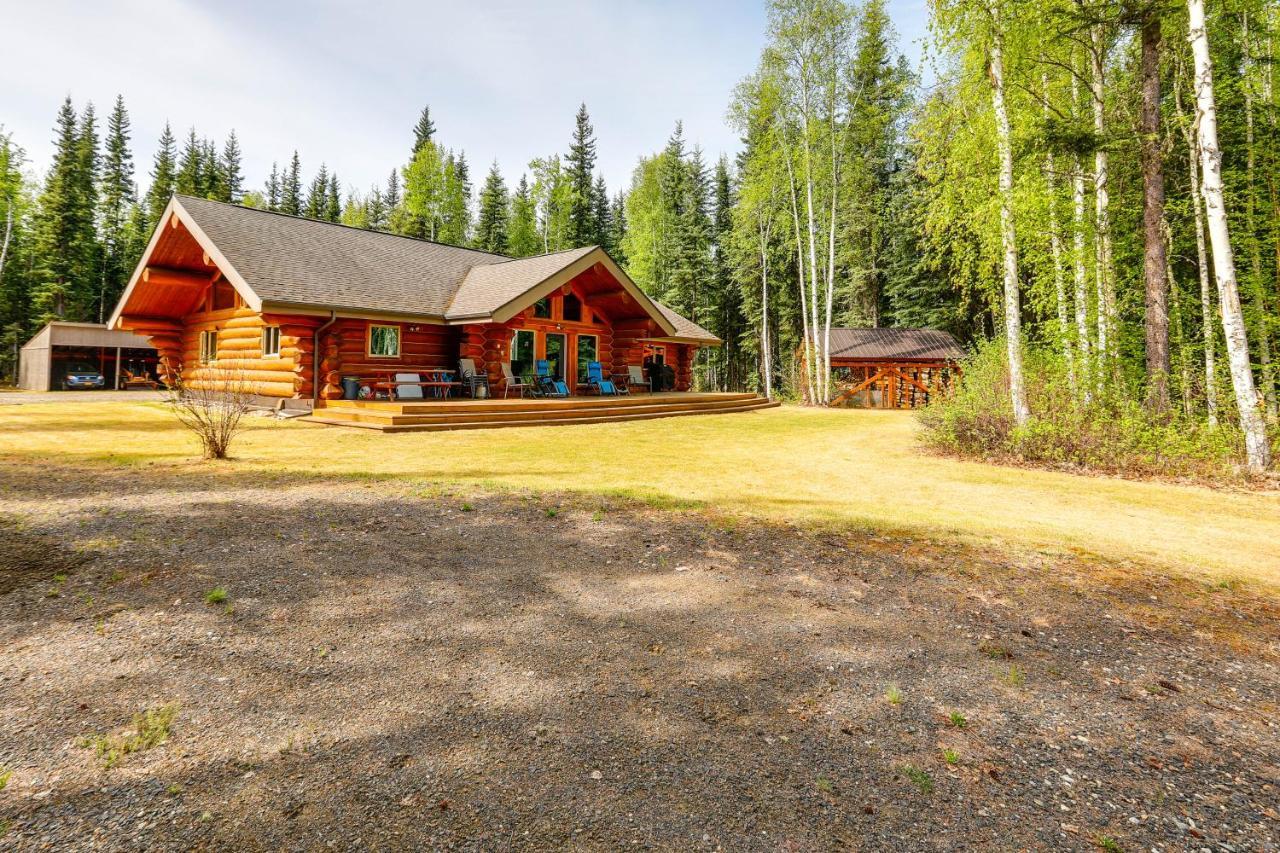 Riverside Log Cabin On-Site Aurora Viewing! North Pole ภายนอก รูปภาพ